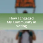 How I Engaged My Community in Voting