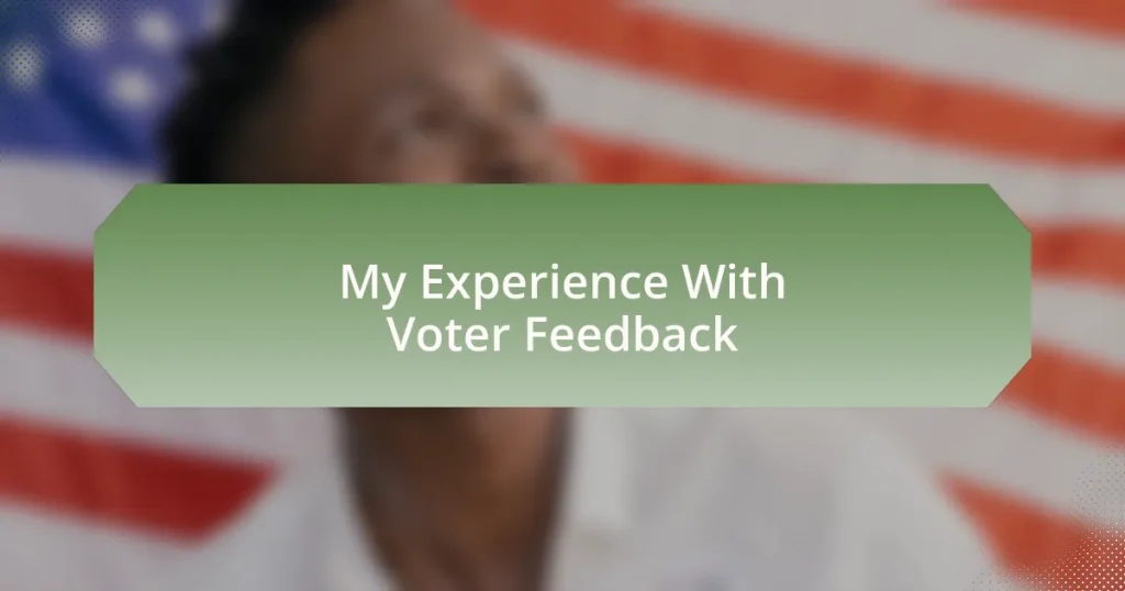 My Experience With Voter Feedback