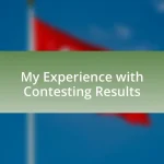 My Experience with Contesting Results