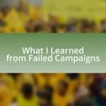 What I Learned from Failed Campaigns