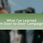 What I’ve Learned from Door-to-Door Campaigning