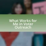 What Works for Me in Voter Outreach